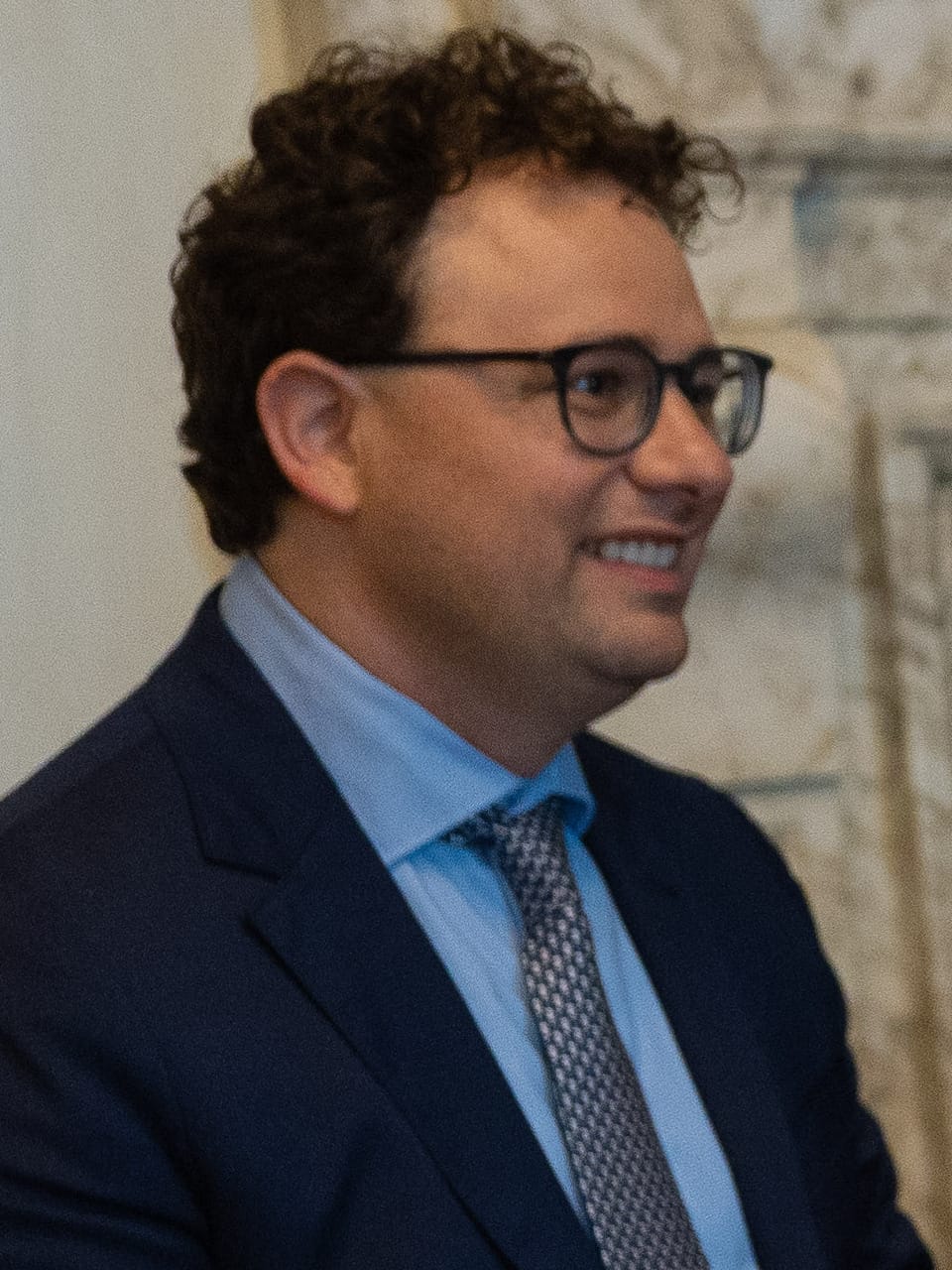 Portrait de Dario Amodei, cofondateur et directeur général d'Anthropic